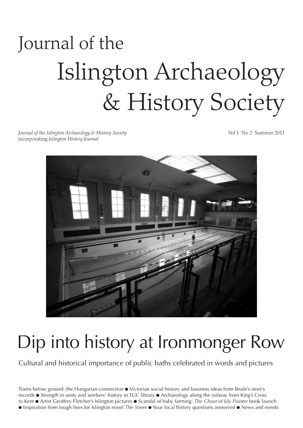 Summer 2011 Incorporating Islington History Journal