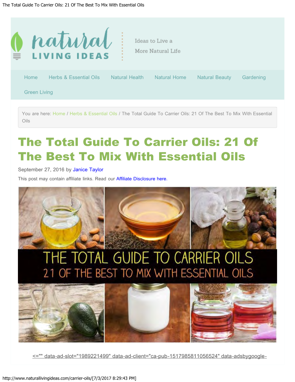 The Total Guide to Carrier Oils: 21 of the Best to Mix with Essential Oils