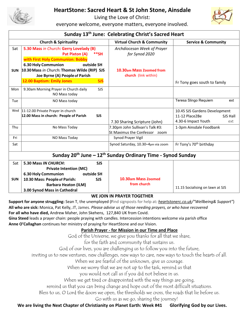 Heartstone: the Parish of Sacred Heart & St John Stone, Ainsdale