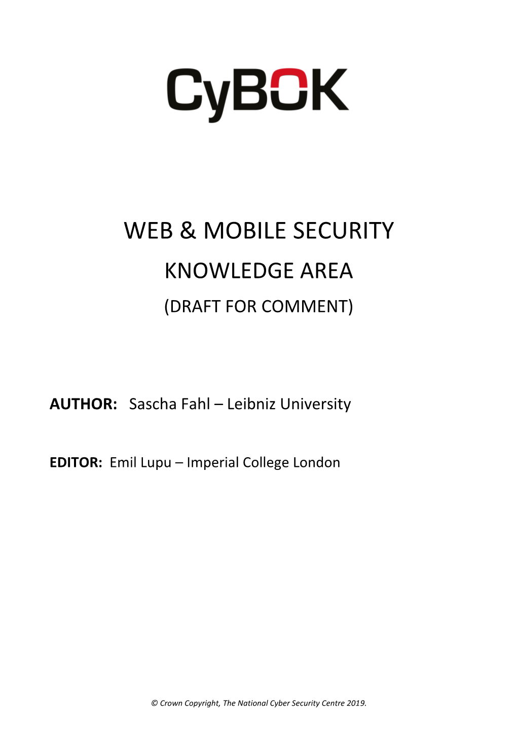 Web & Mobile Security