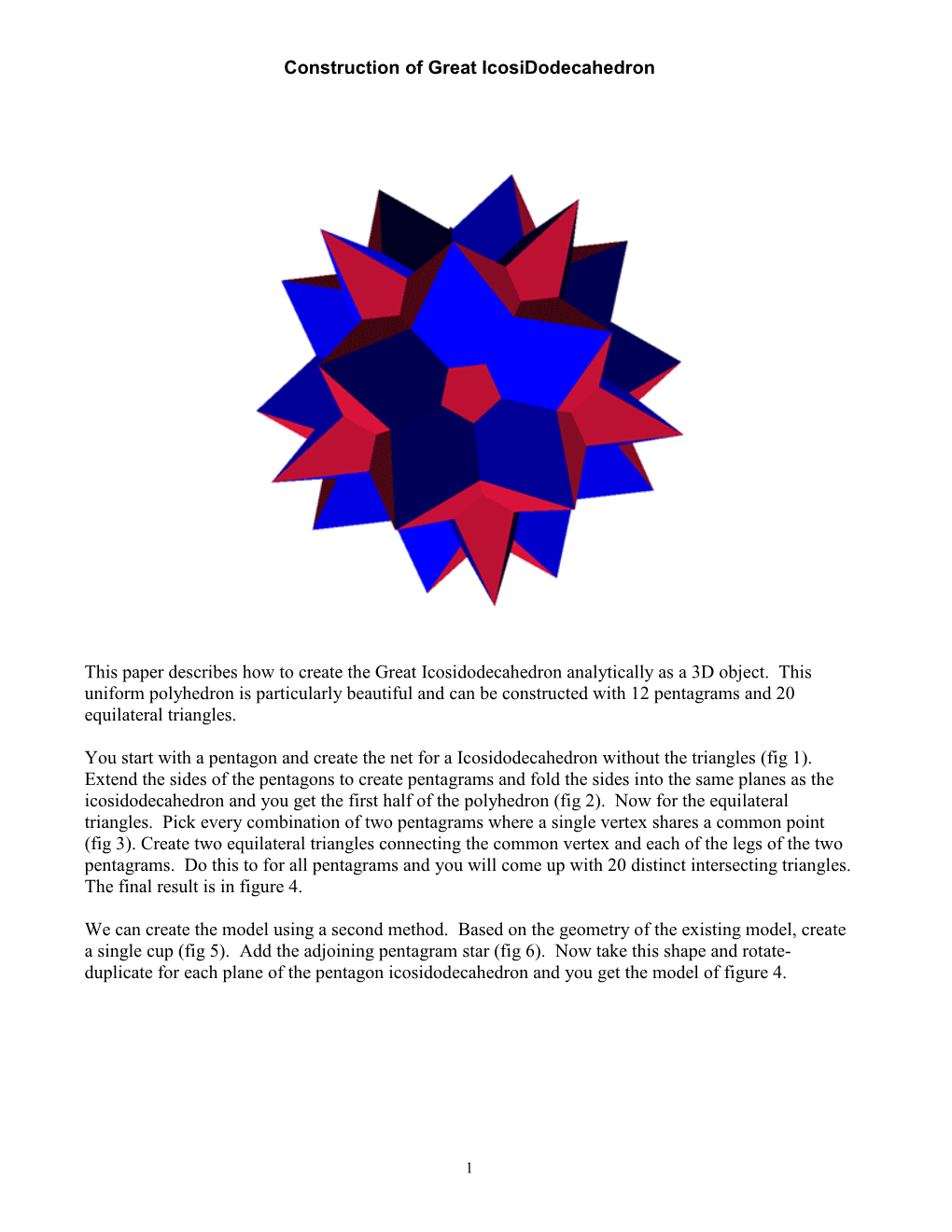 Construction of Great Icosidodecahedron This Paper