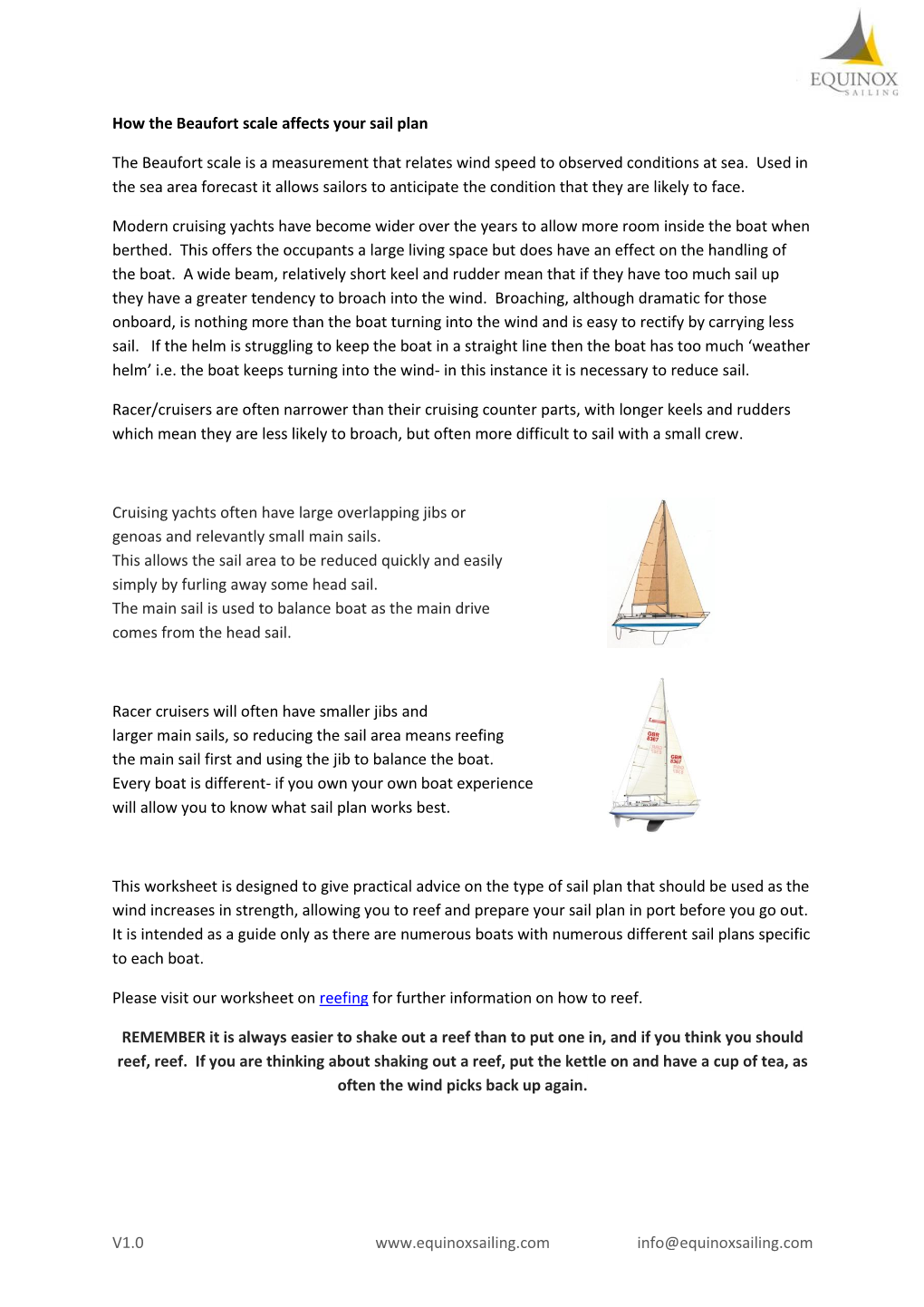 How the Beaufort Scale Affects Your Sail Plan