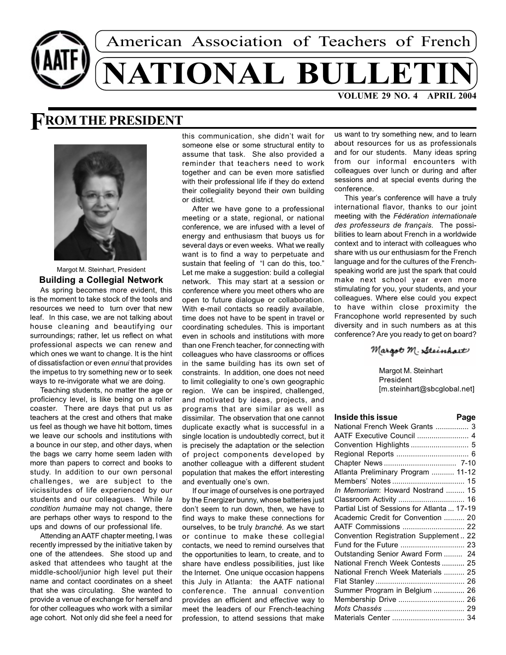 National Bulletin Volume 29 No