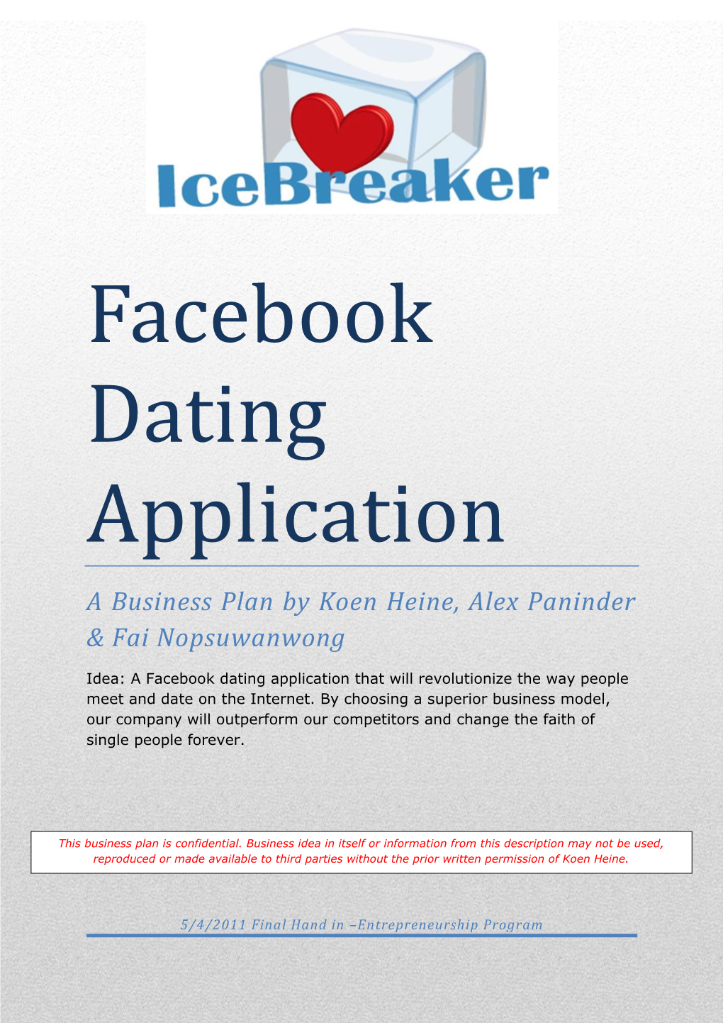 Facebook Dating Application