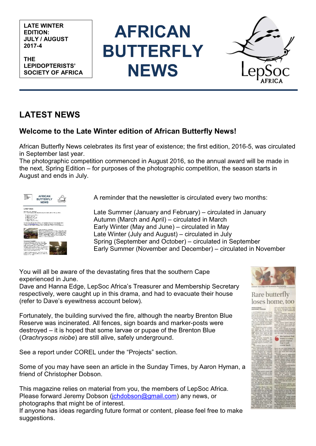 African Butterfly News!