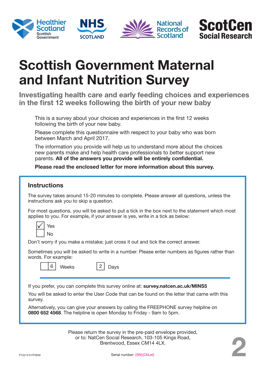 8-12 Weeks Questionnaire