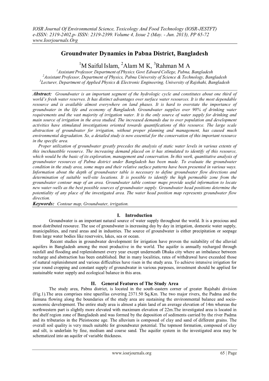 Groundwater Dynamics and Rainfall Data Analysis In