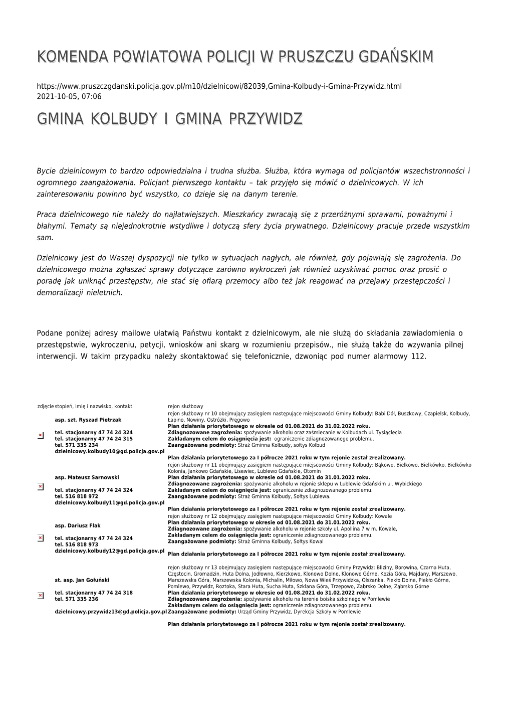 Komenda Powiatowa Policji W Pruszczu Gdańskim