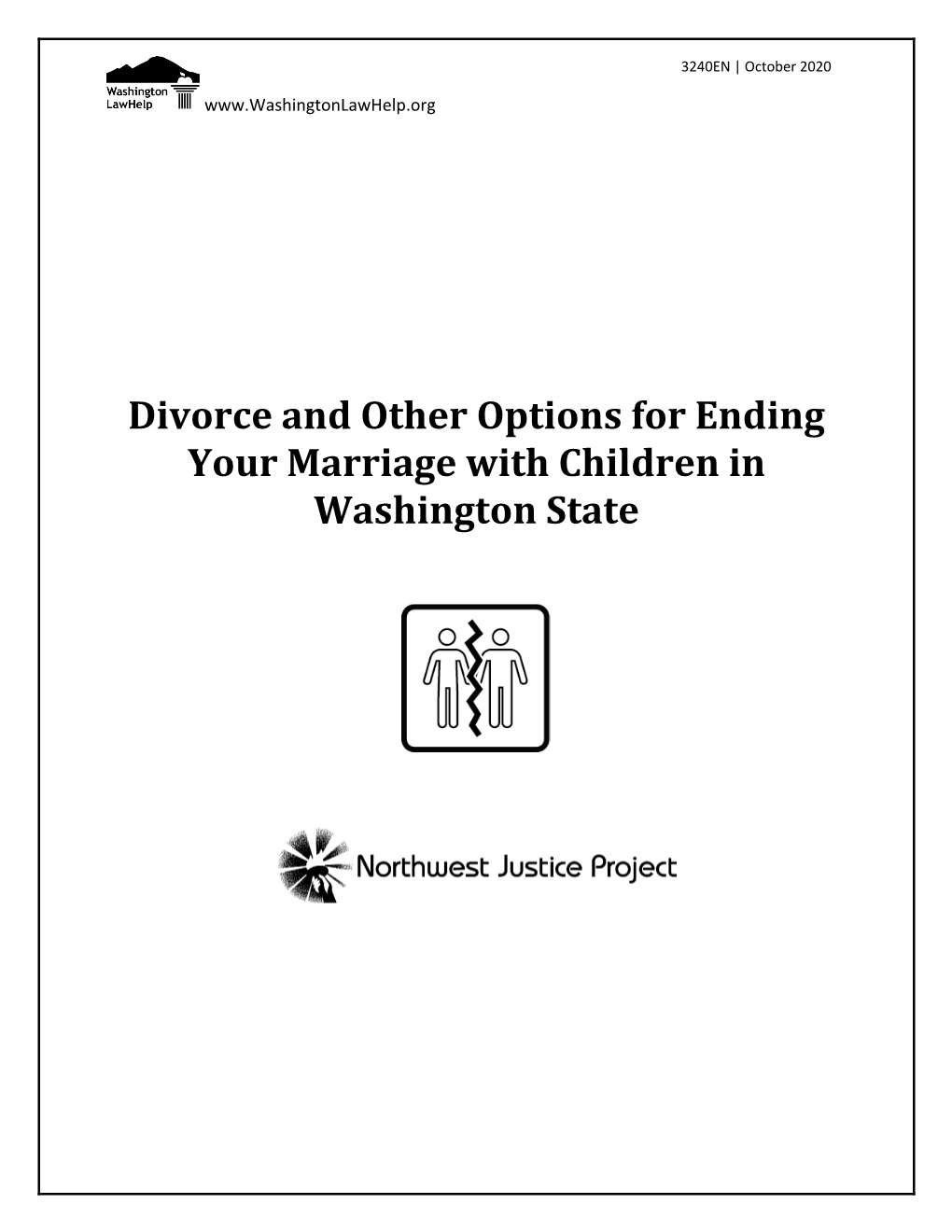 Divorce and Other Options for Ending Your Marriage with Children in Washington State