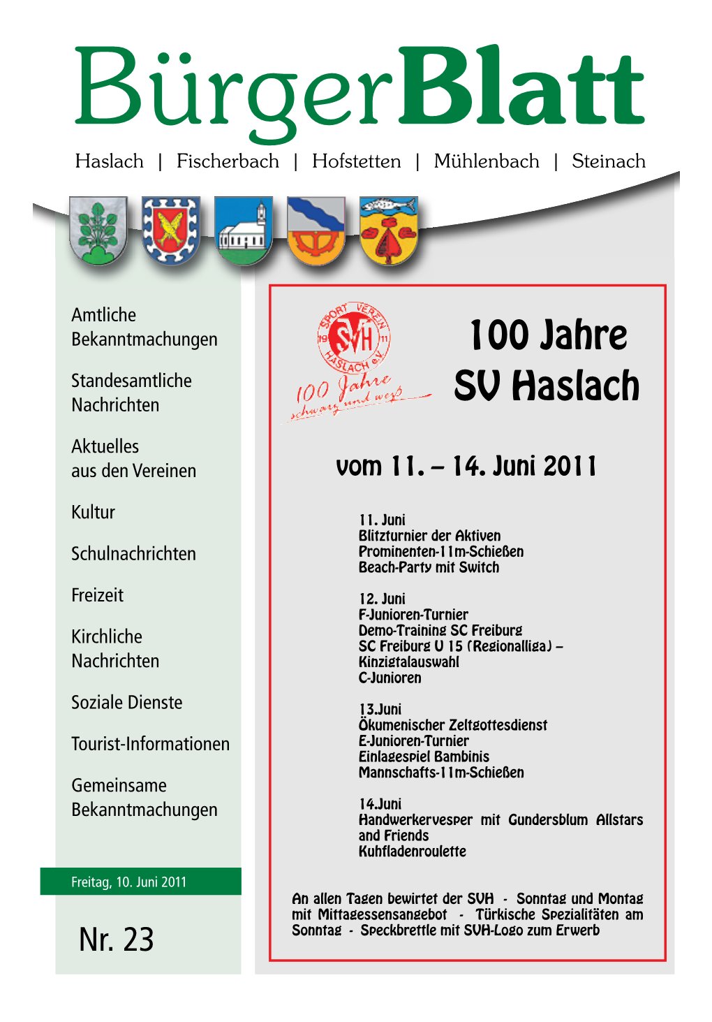 100 Jahre SV Haslach
