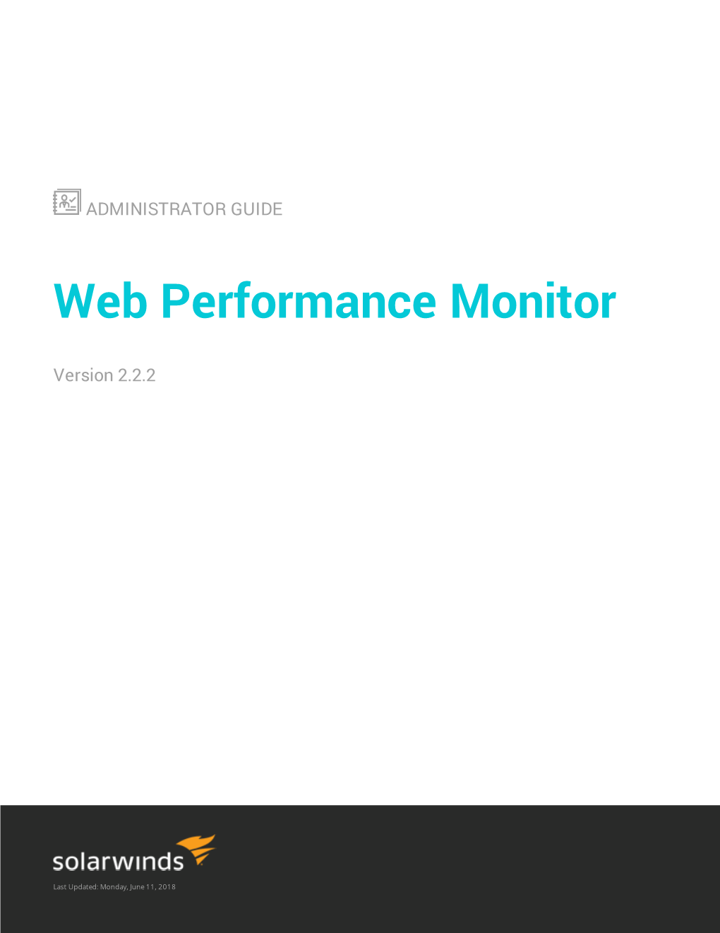 Solarwinds Web Performance Monitor Administrator Guide