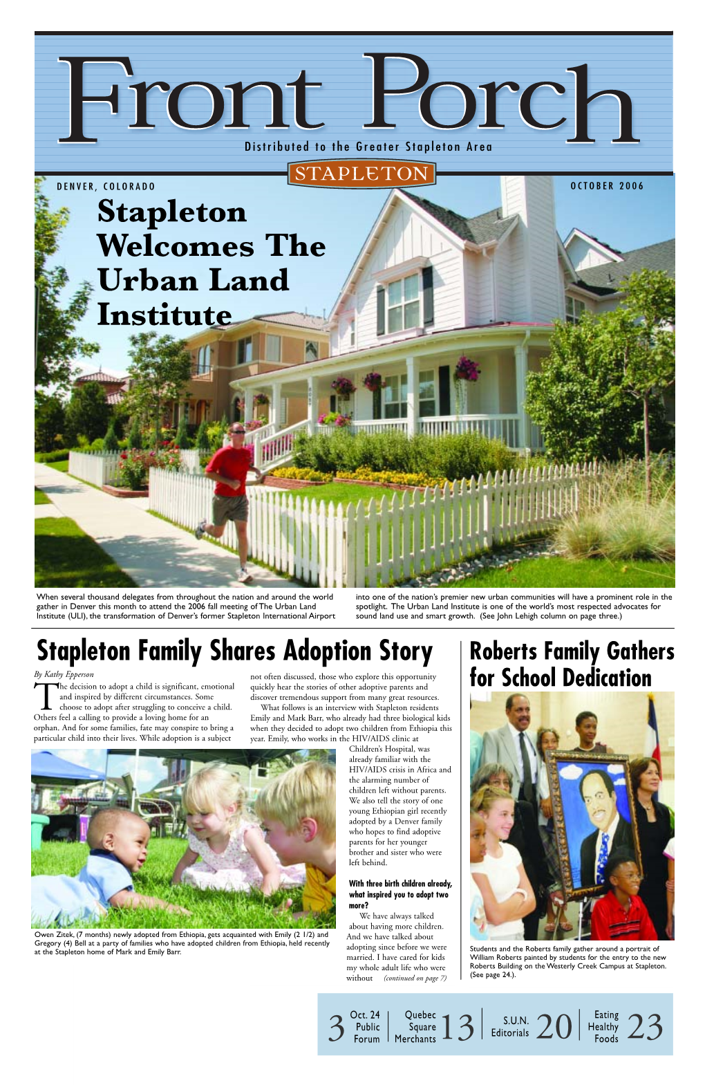 Stapleton Welcomes the Urban Land Institute