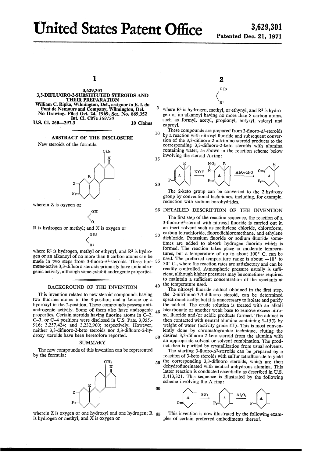 United States Patent Office Patented Dec