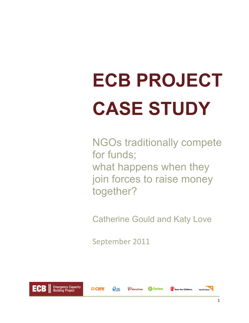 Ecb Project Case Study