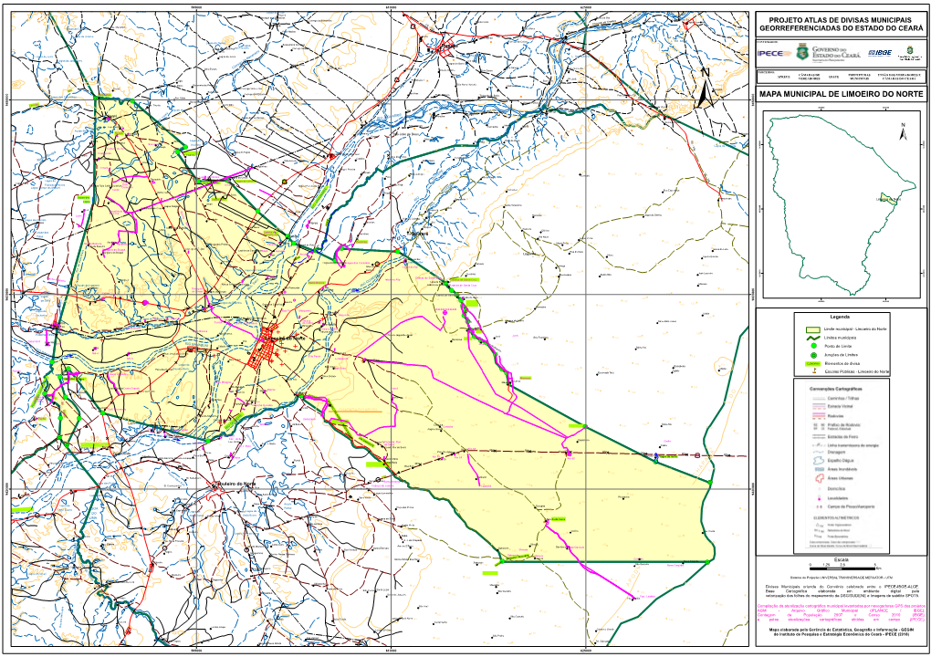 Nm MAPA MUNICIPAL DE LIMOEIRO DO NORTE