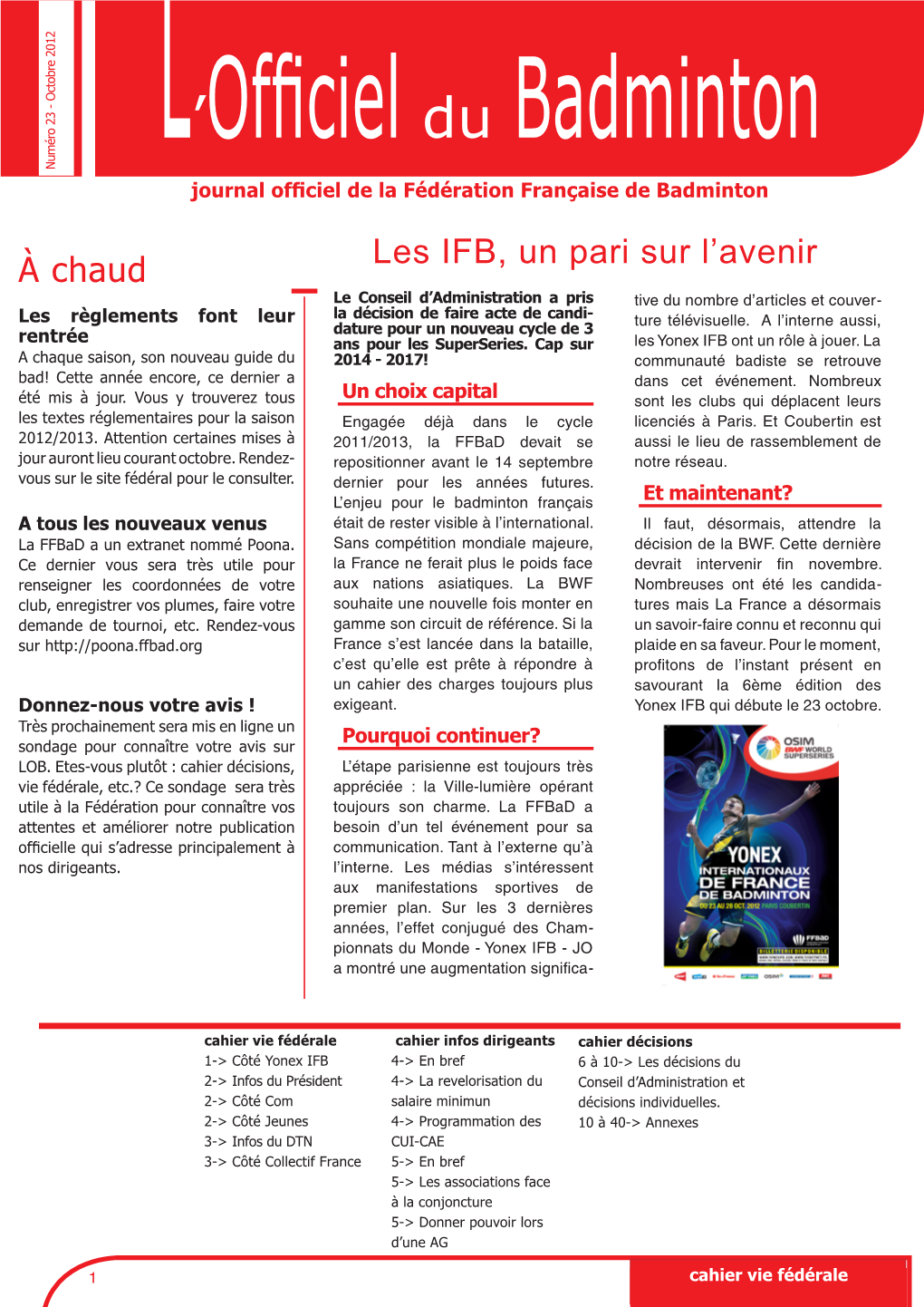 Les IFB, Un Pari Sur L'avenir À Chaud