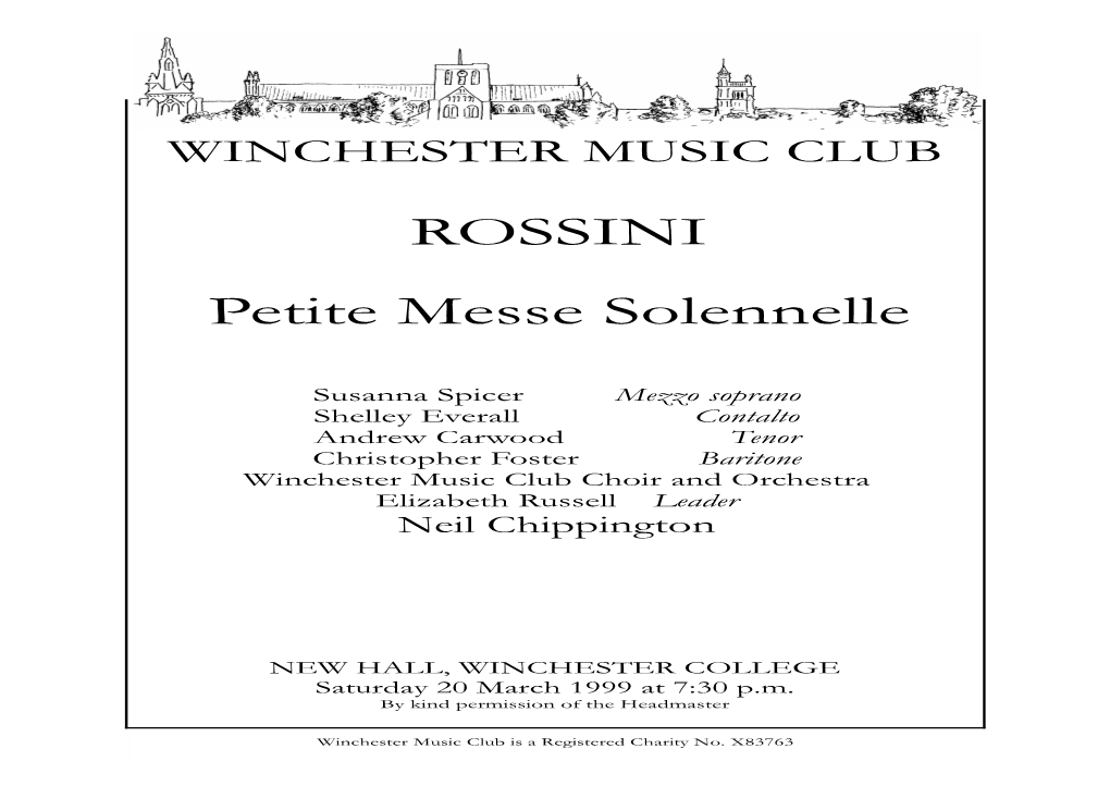 1999 Spring Programme