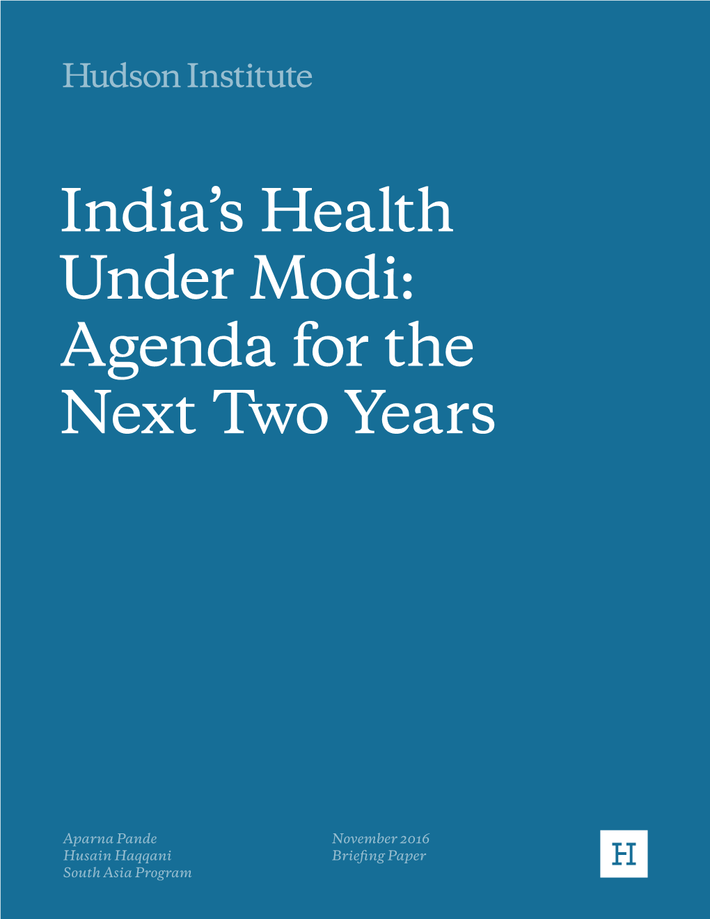 India's Health Under Modi: Agenda for the Next Two Years