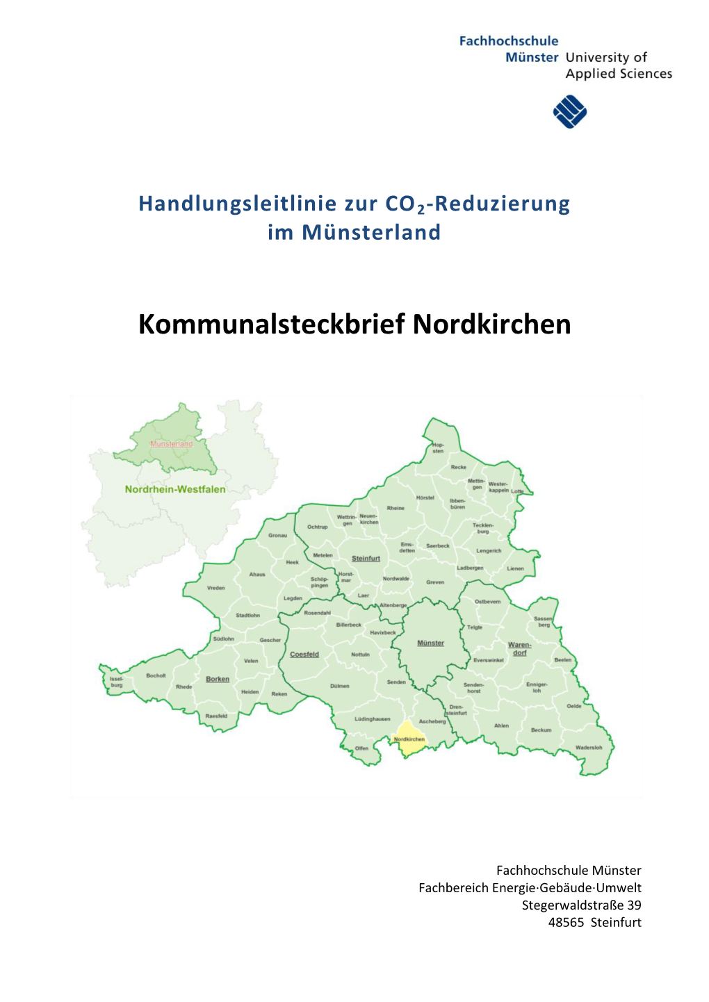 Kommunalsteckbrief Nordkirchen