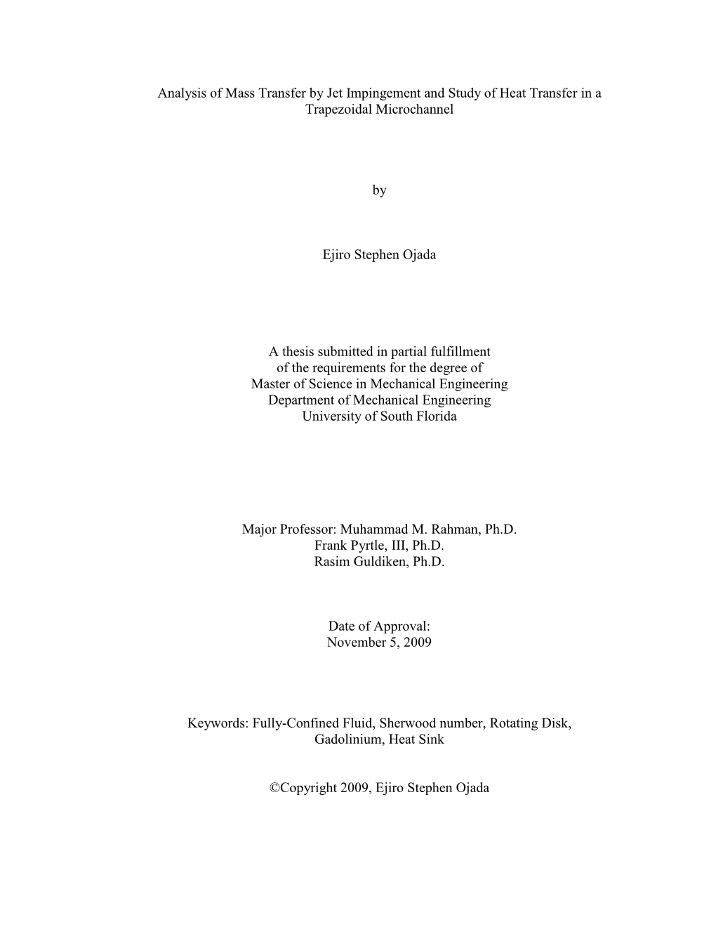 Analysis of Mass Transfer by Jet Impingement and Heat Transfer by Convection