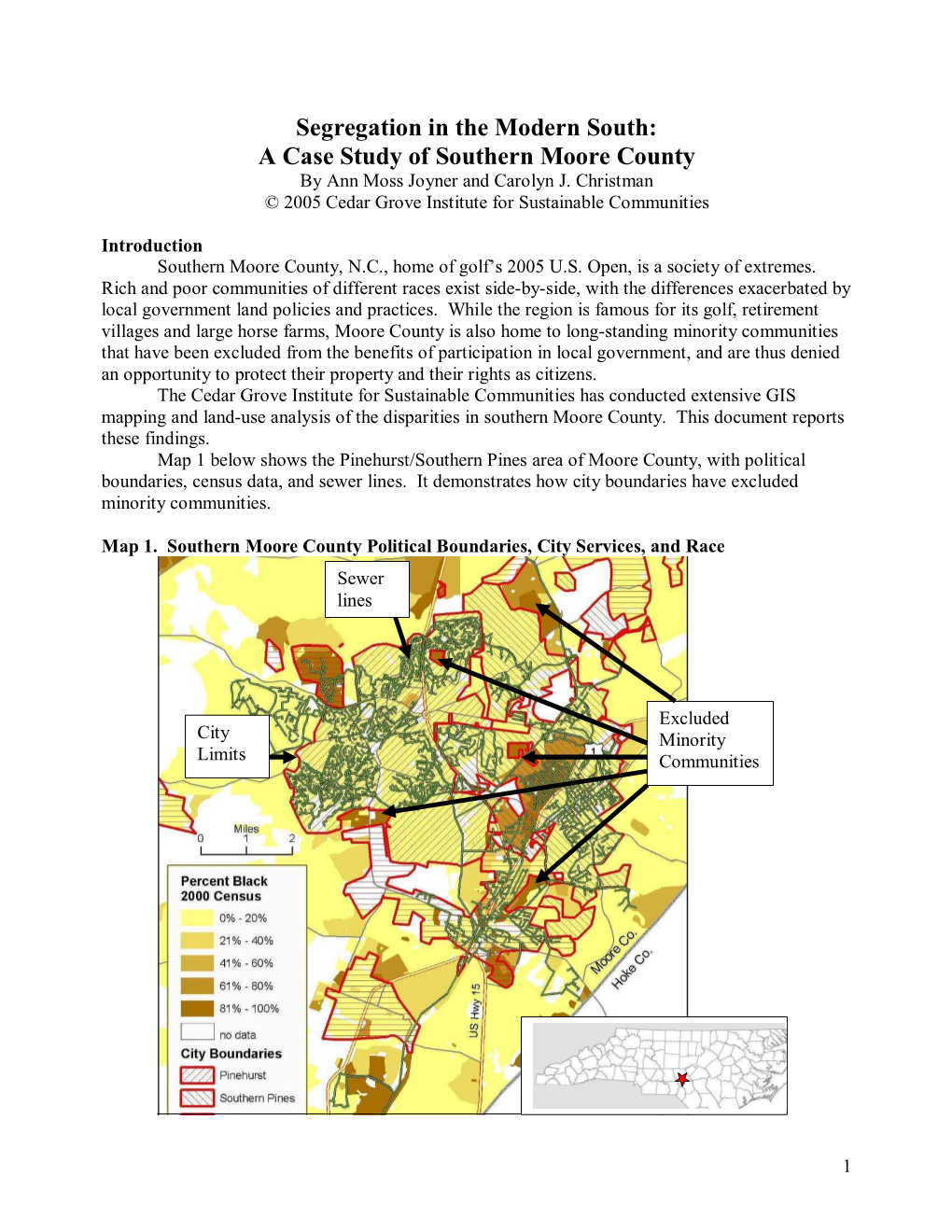 Southern Moore County Case Study