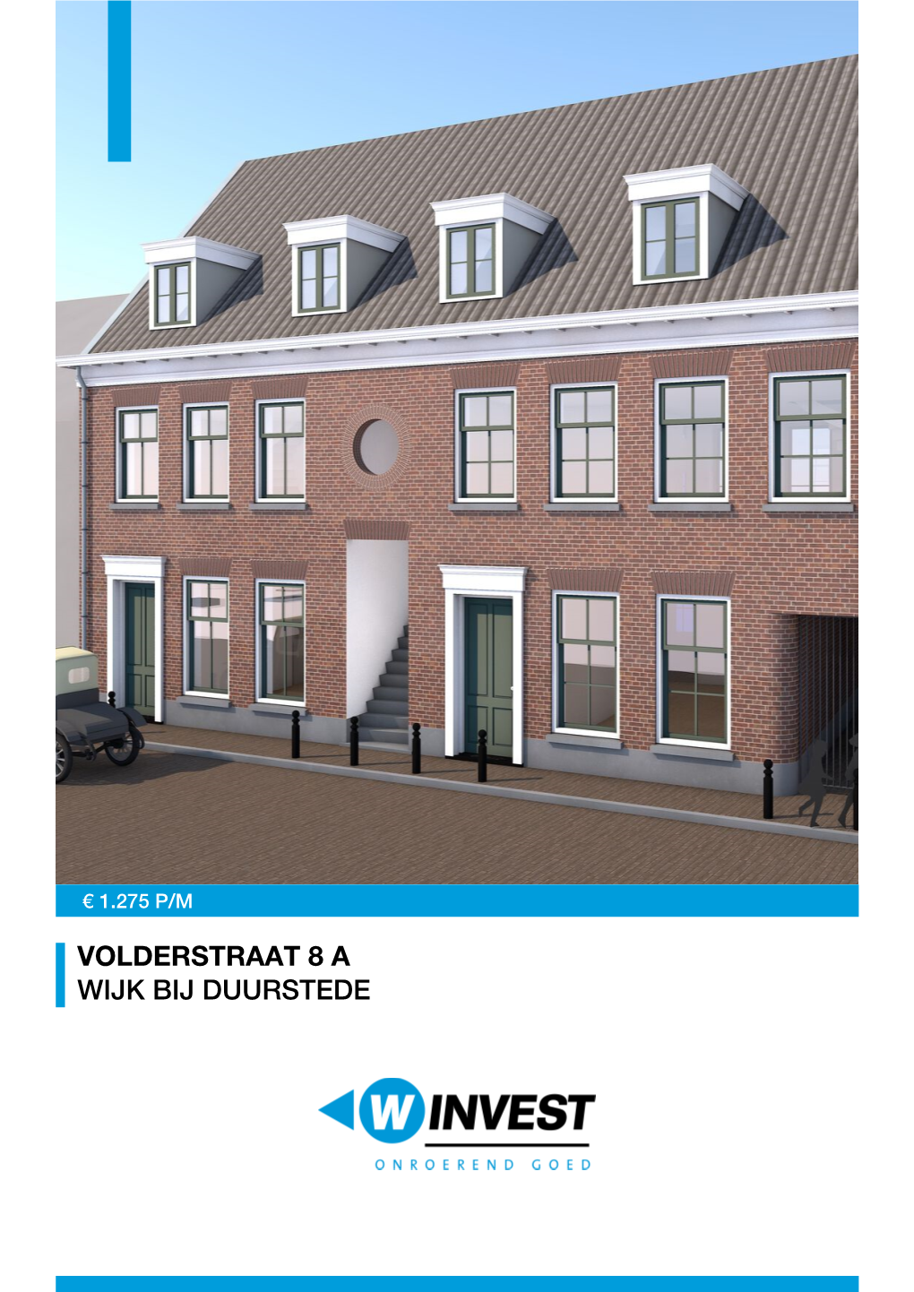 TE HUUR: Volderstraat 8 a in Wijk Bij Duurstede Voor € 1.275