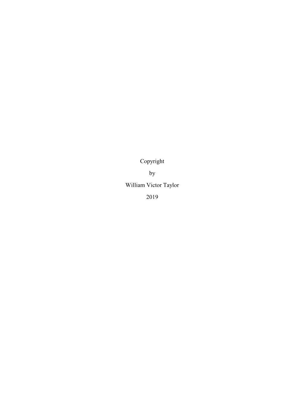 TAYLOR-DISSERTATION-2019.Pdf