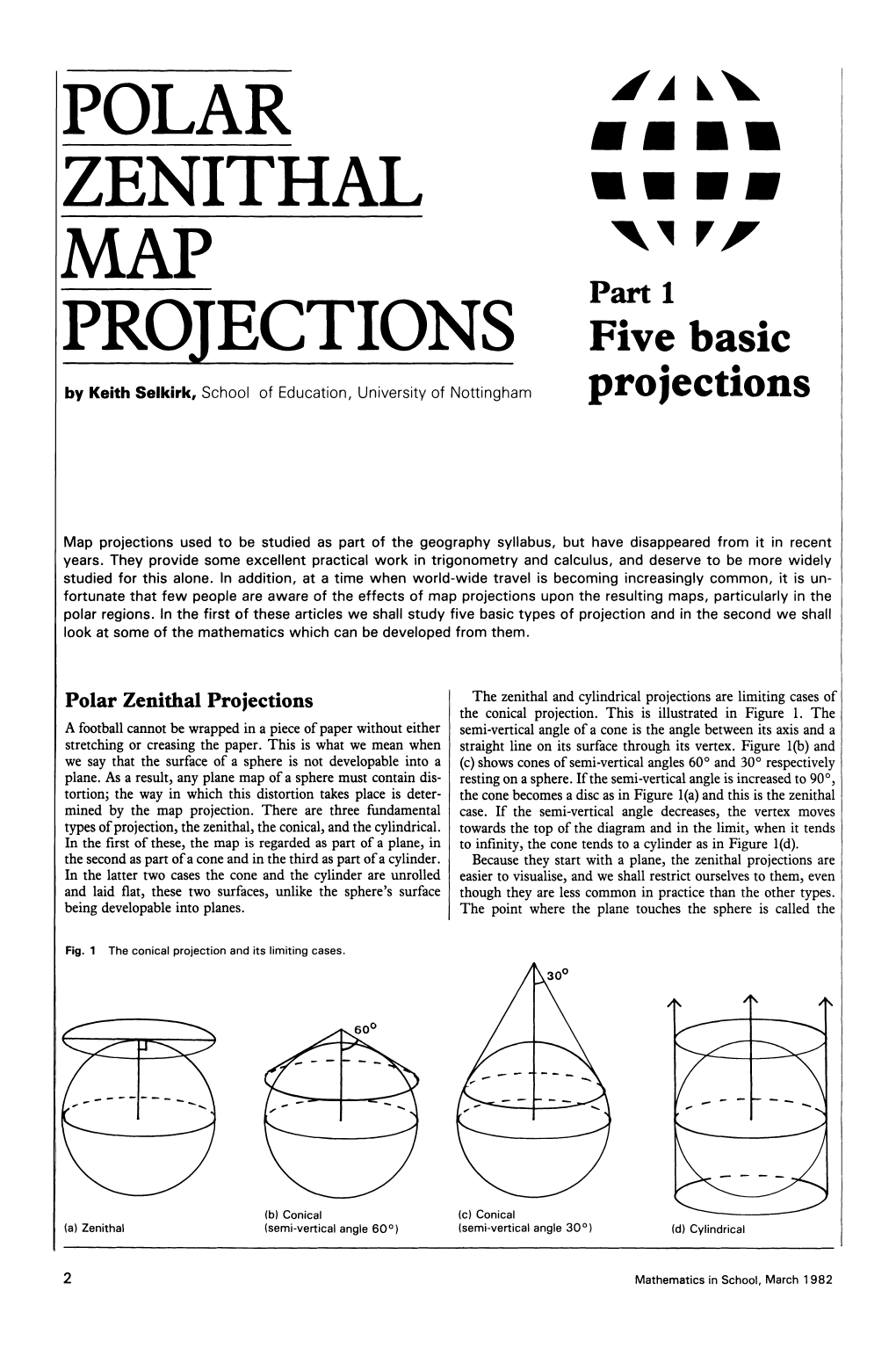 Polar Zenithal Map Projections