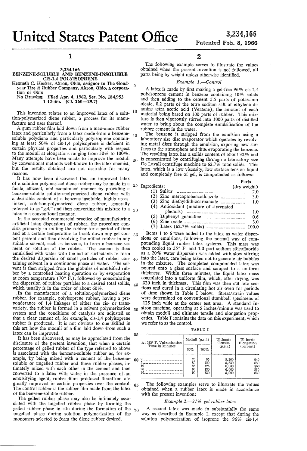 United States Patent Office Patented Feb