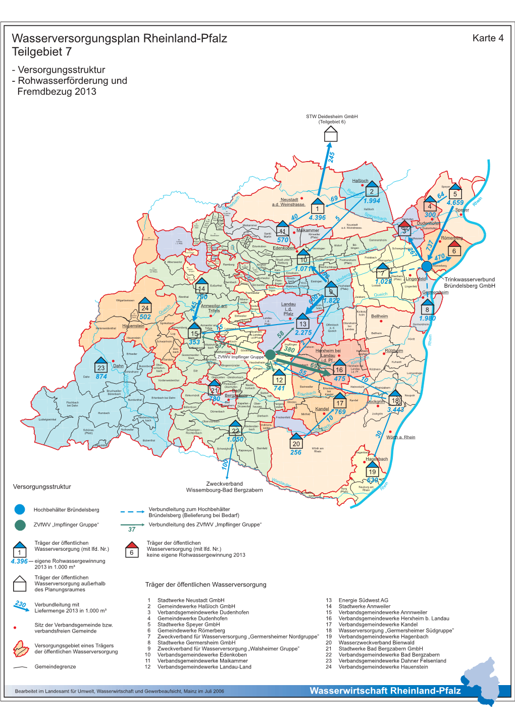 Wasserversorgungsplan Rheinland-Pfalz Teilgebiet 7