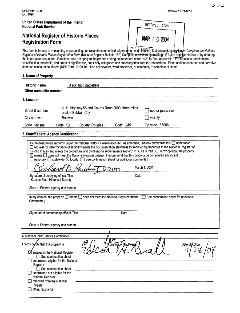 National Register of Historic Places Registration Form