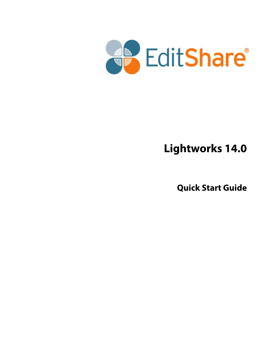 Lightworks V14 Quick Start Guide