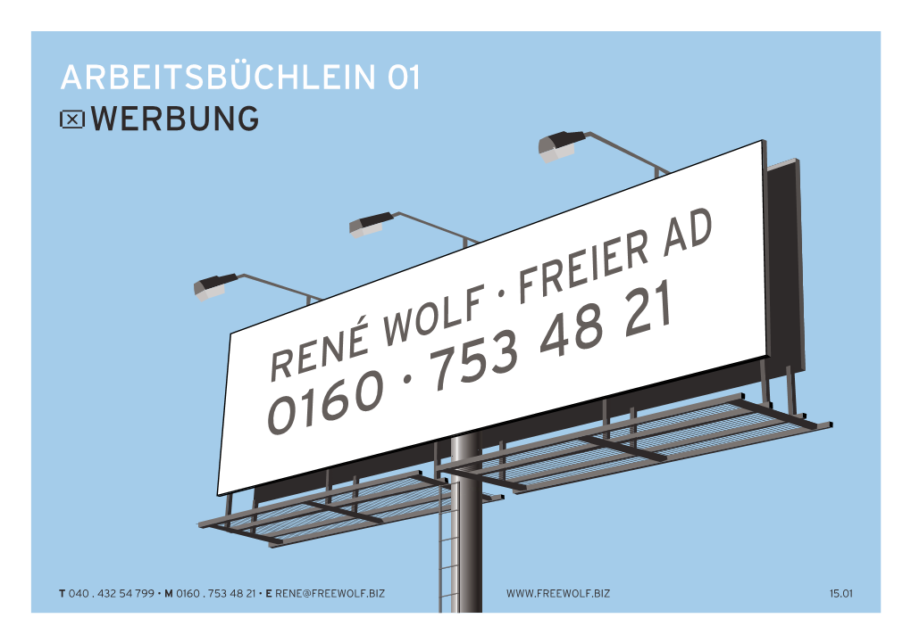 Arbeitsbüchlein 01 Werbung