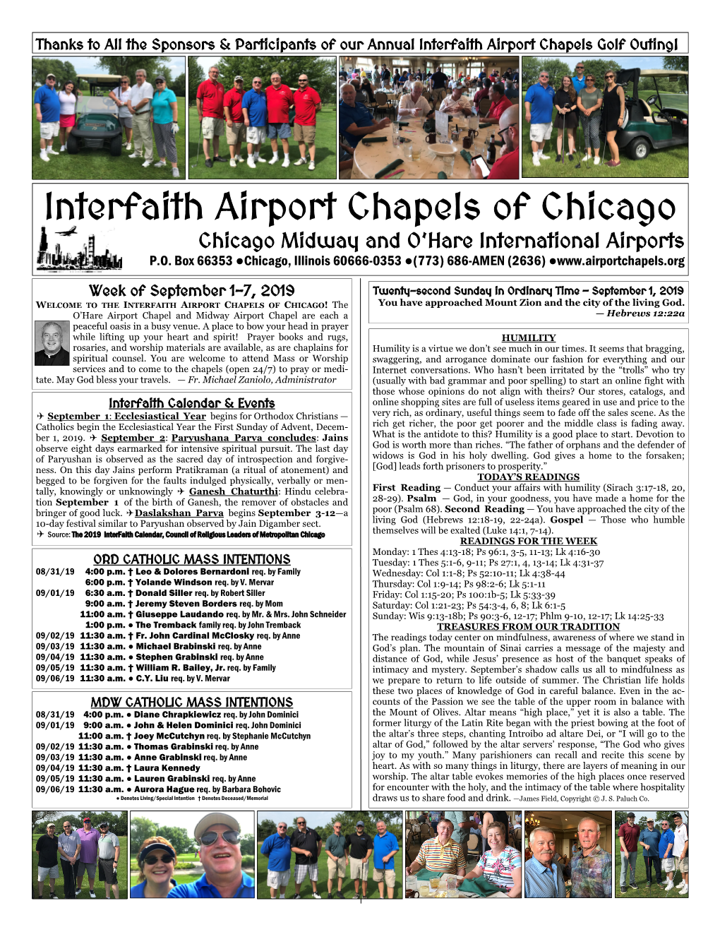 Interfaith Airport Chapels of Chicago Chicago Midway and O’Hare International Airports P.O