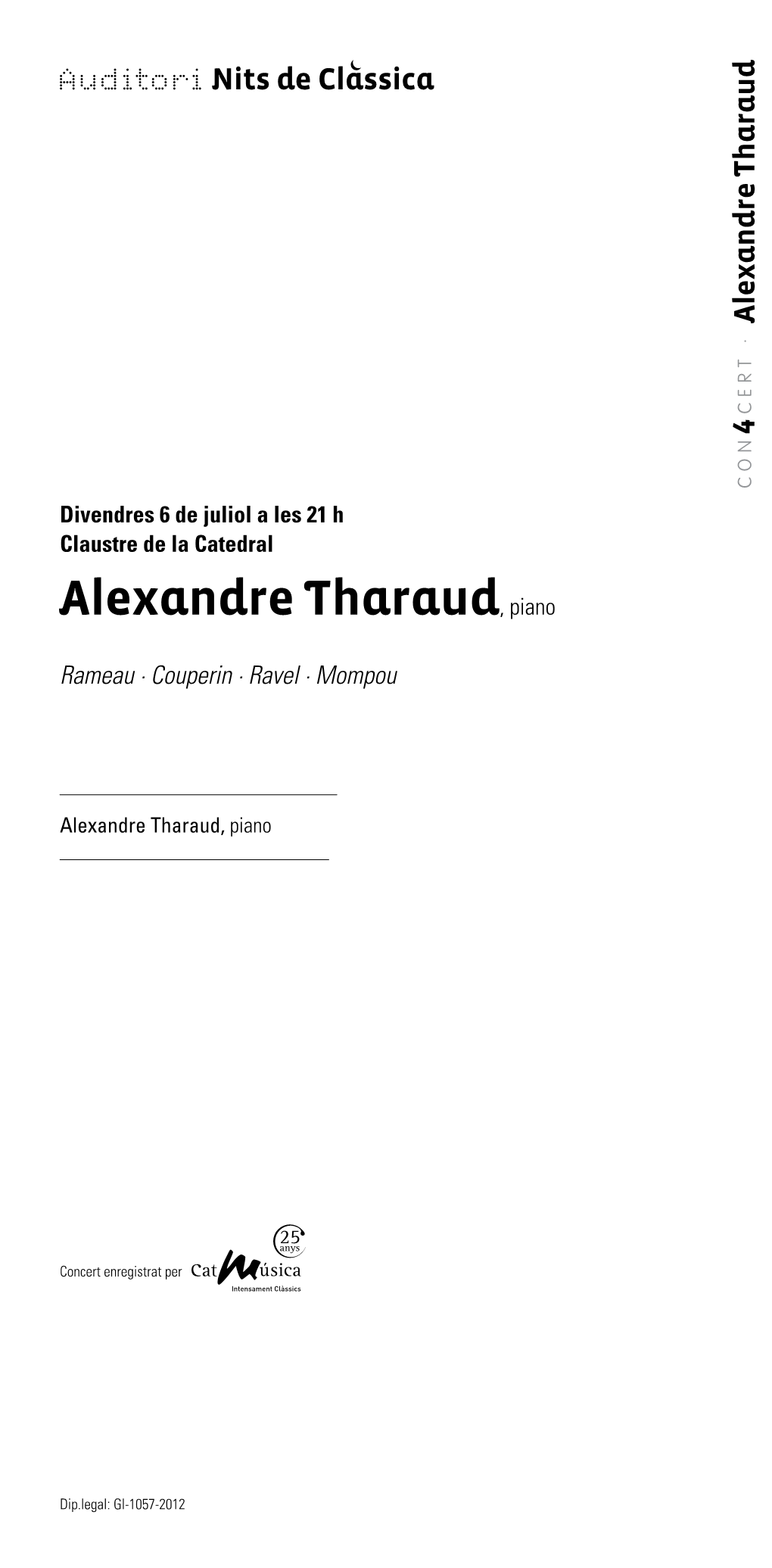 Alexandre Tharaud, Piano