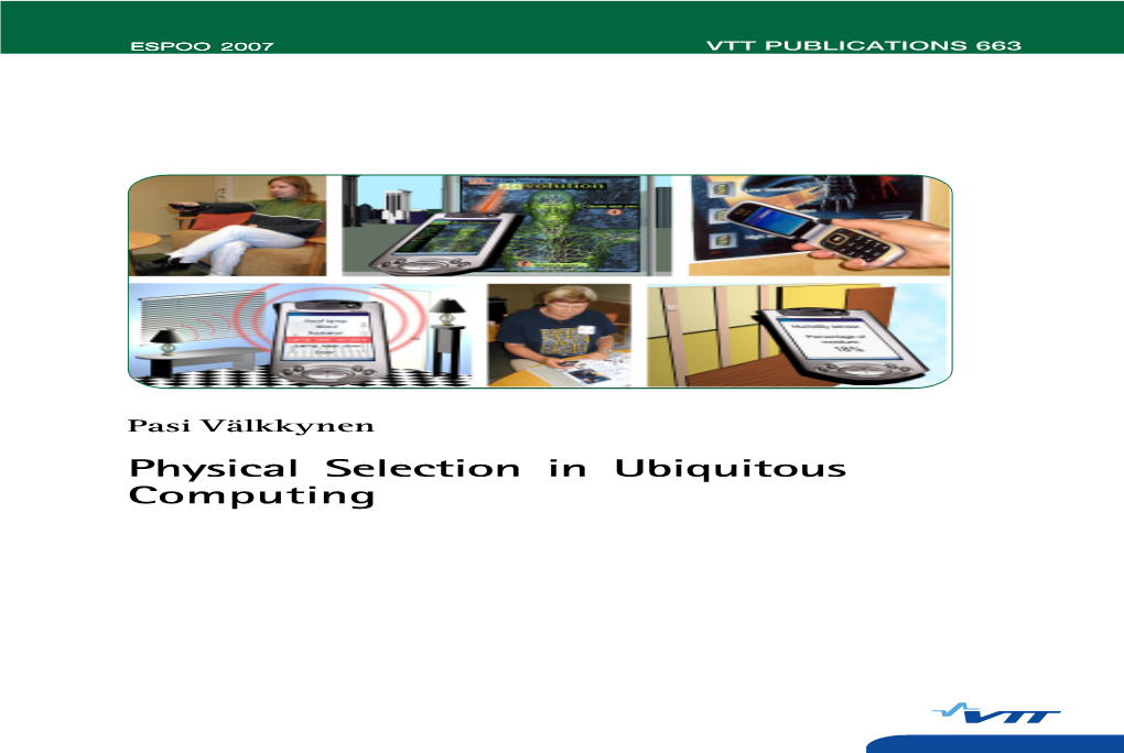 Physical Selection in Ubiquitous Computing