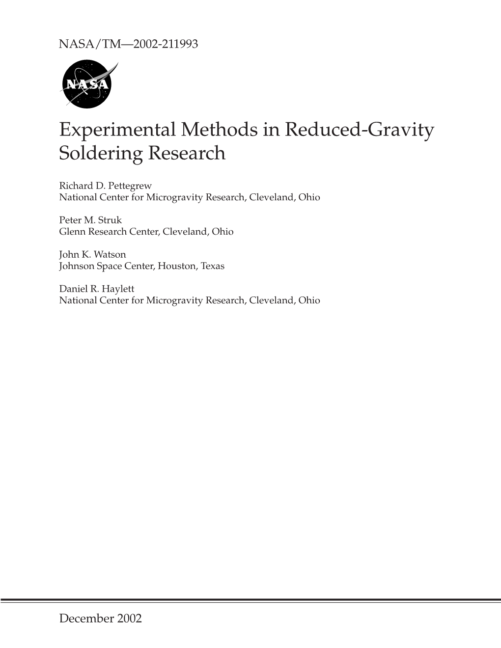 Experimental Methods in Reduced-Gravity Soldering Research