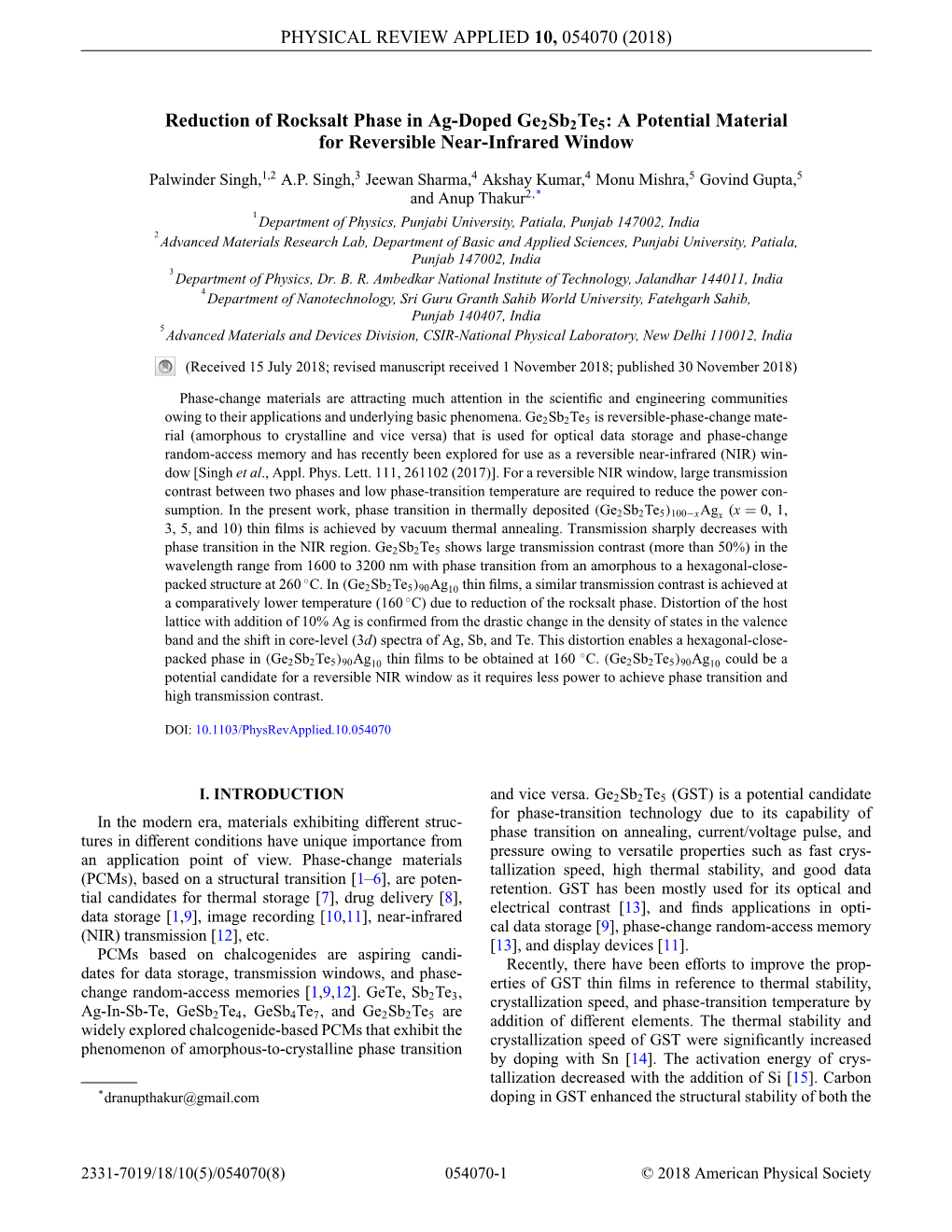 Reduction of Rocksalt Phase in Ag-Doped Ge2sb2te5: a Potential Material for Reversible Near-Infrared Window