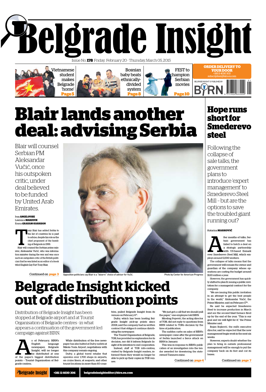 Blair Lands Another Deal