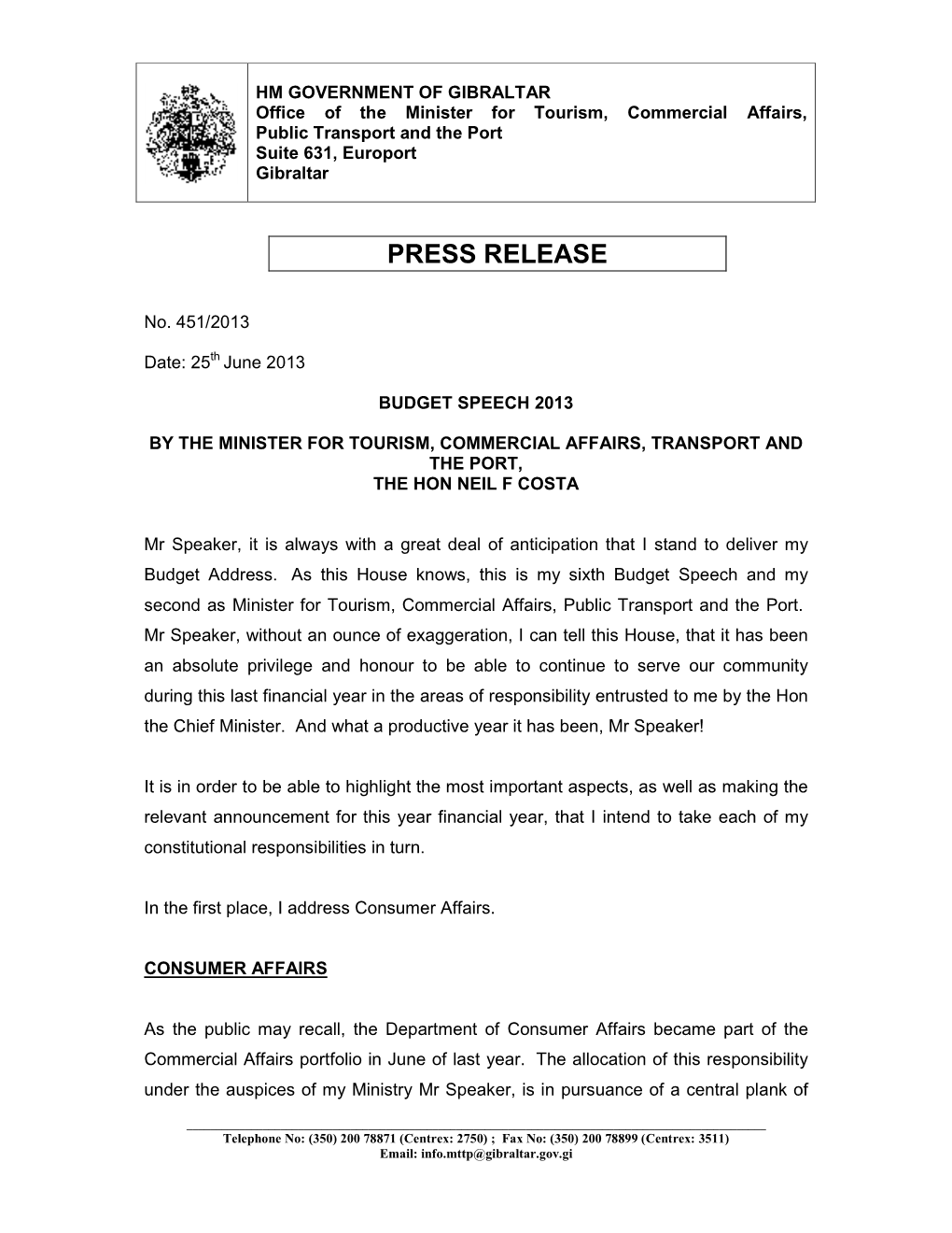 Press Release