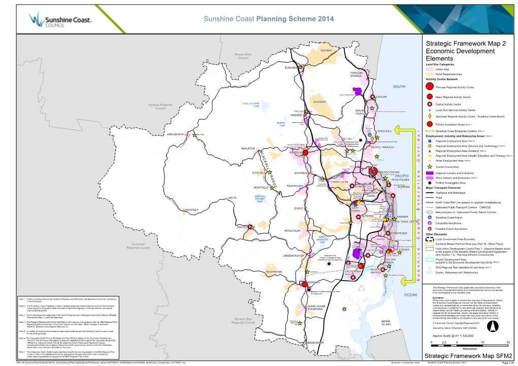 Strategic Framework Map 2 Economic Development Elements