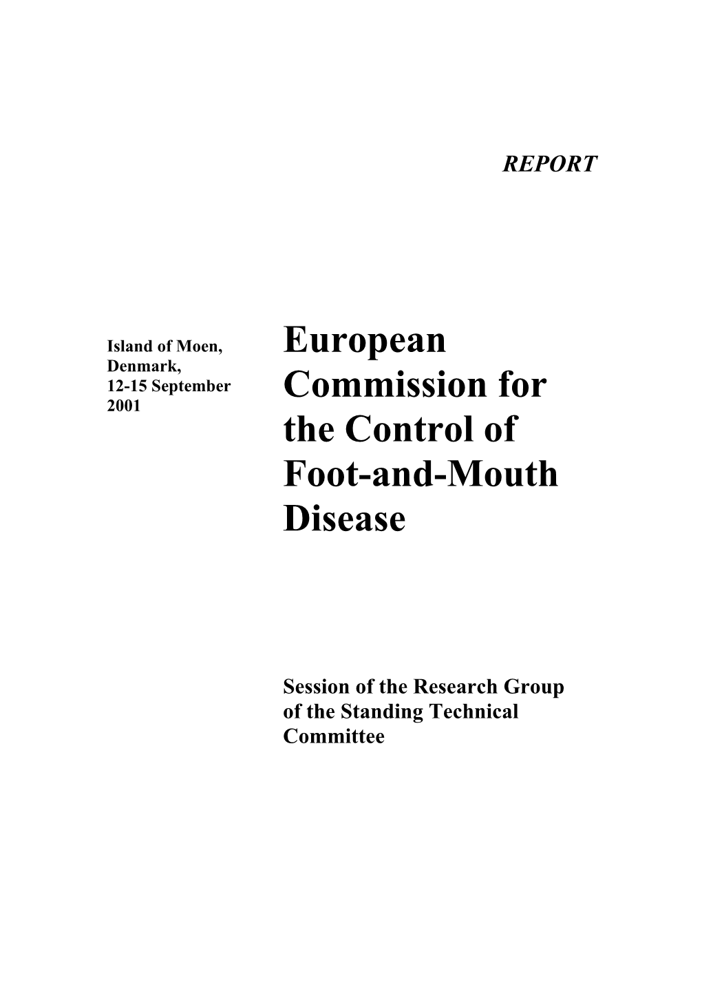 European Commission for the Control of Foot-And-Mouth Disease