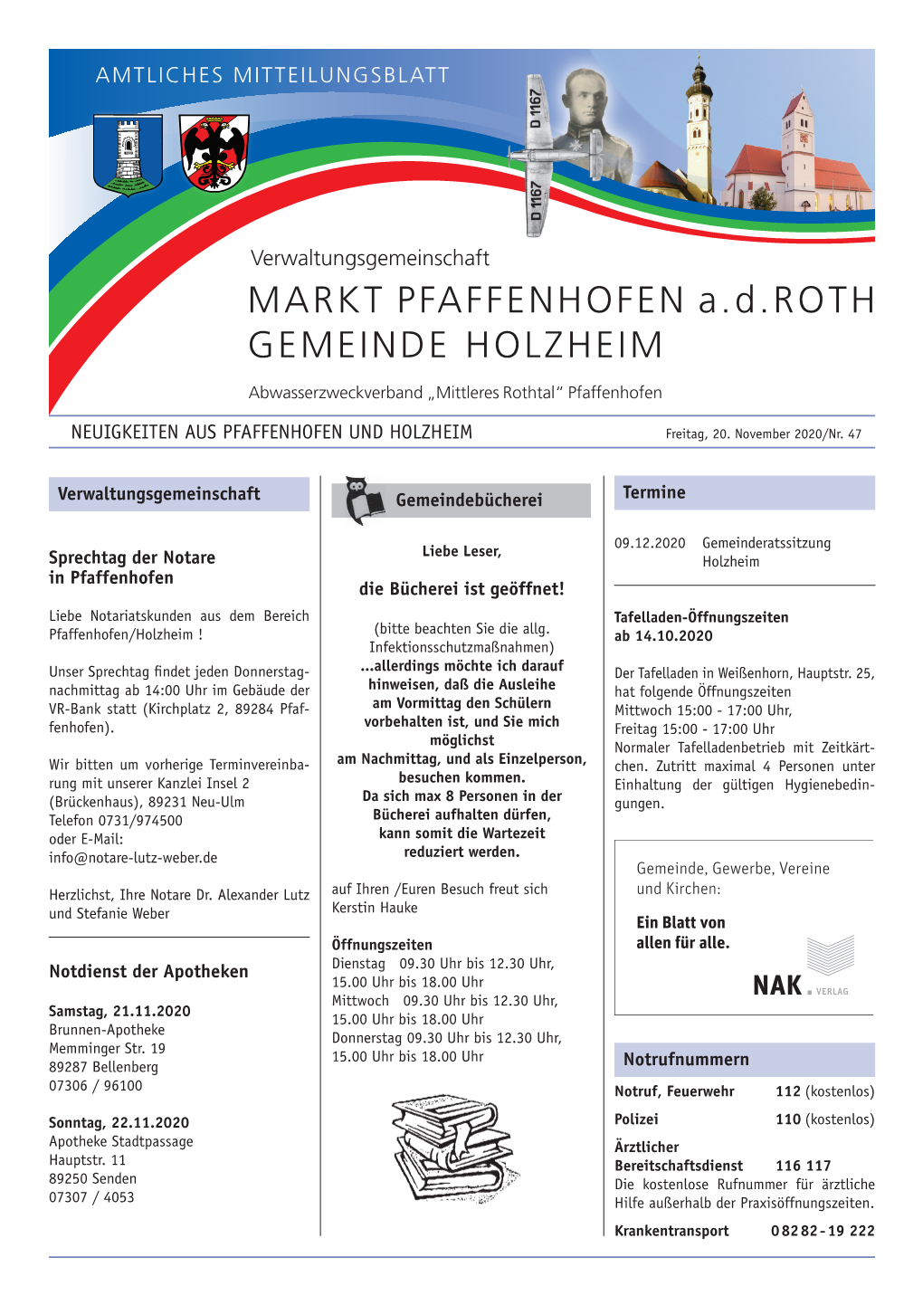 Markt Pfaffenhofen A.D.Roth Gemeinde Holzheim