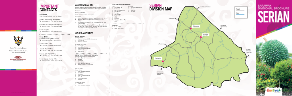 Sarawak Map Serian Serian Serian Division Map Division
