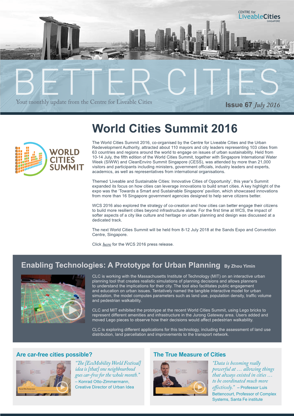 World Cities Summit 2016