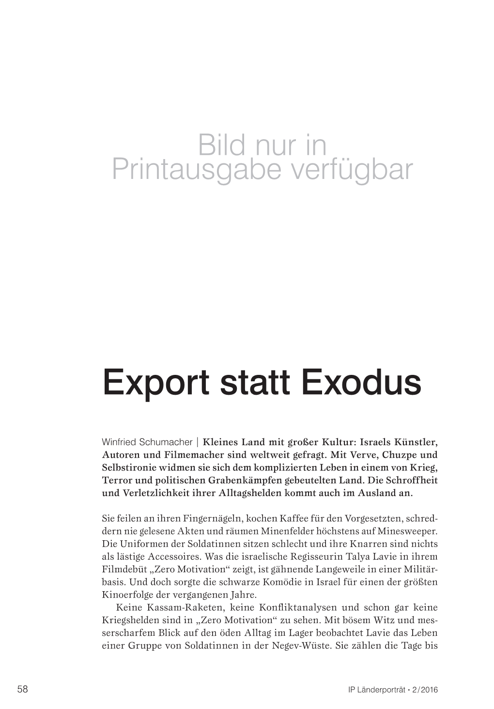 Export Statt Exodus