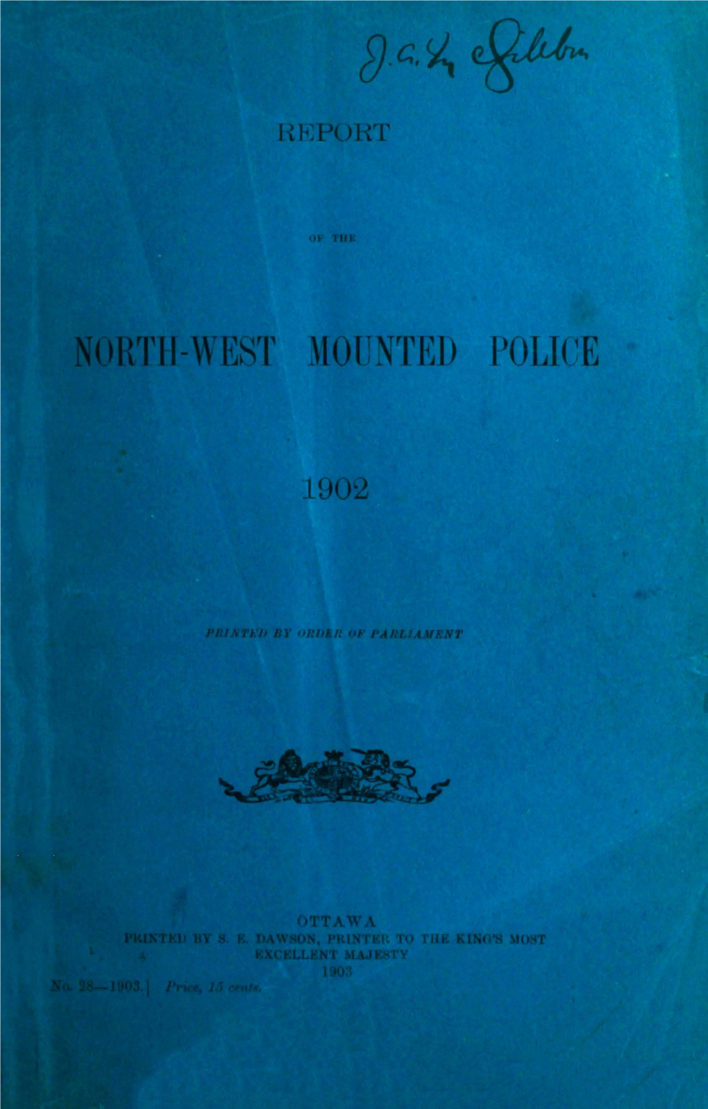 North-West Mounted Police 1902