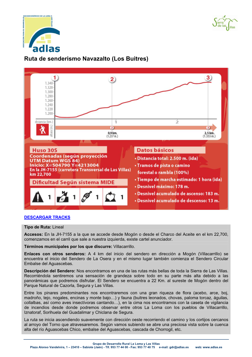 Ruta De Senderismo Navazalto (Los Buitres)