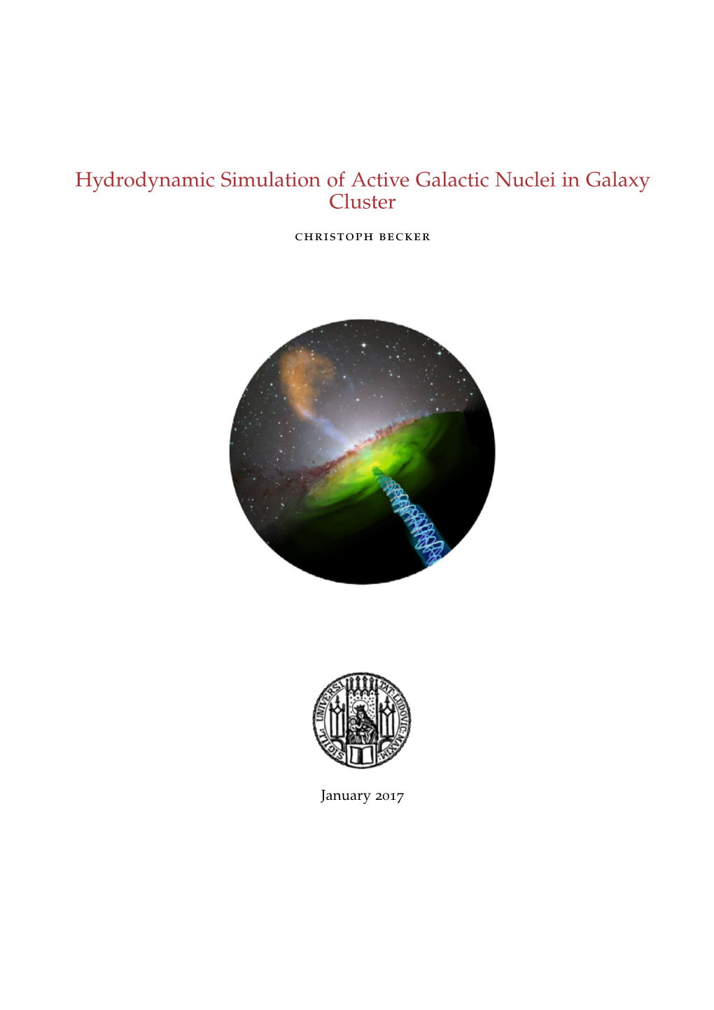 Hydrodynamic Simulation of Active Galactic Nuclei in Galaxy Cluster