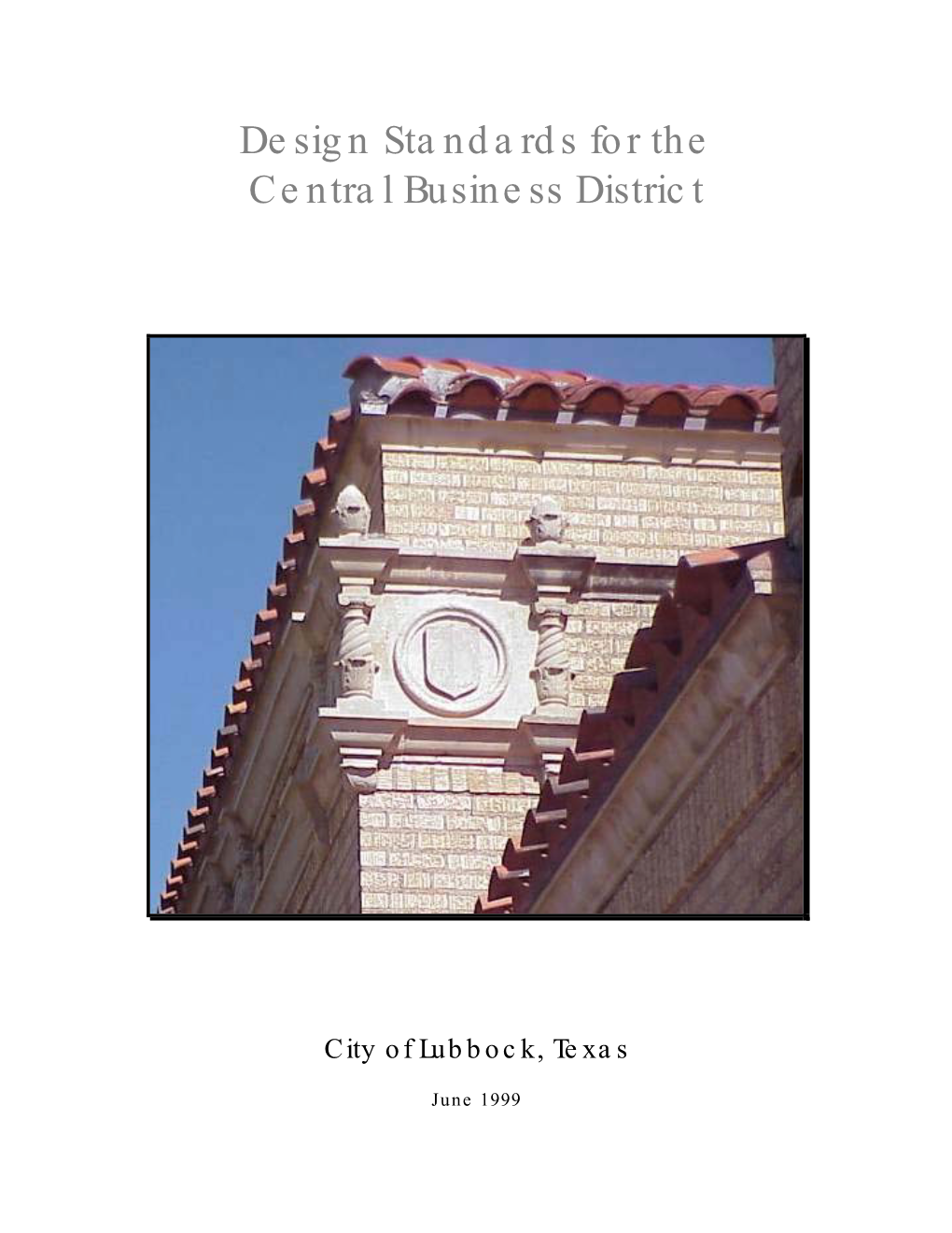 1999 Design Standards for Central Business District